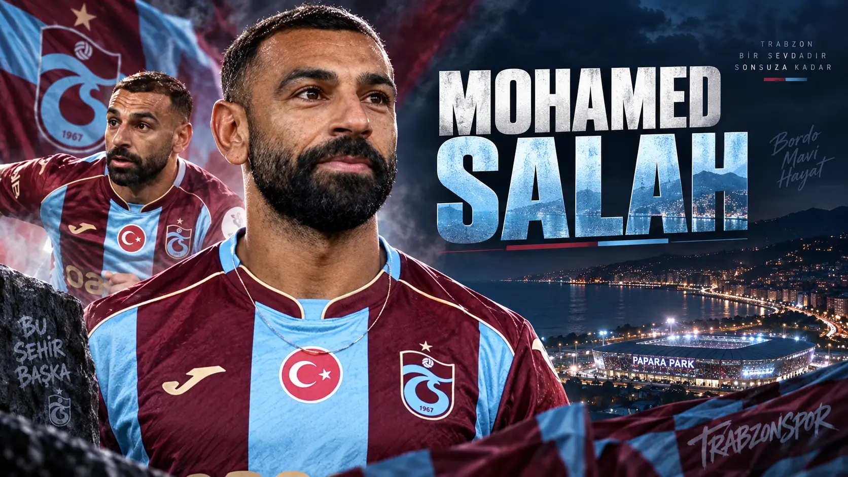 Mohamed Salah'ın Trabzonspor antrenman sahasında teknik direktör Thomas Reis ile birlikte çalışması
